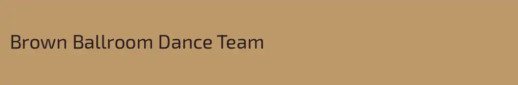 Brown Ballroom Dance Team